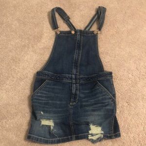 hollister overall skirt